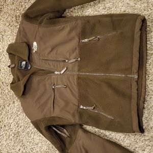 Mens northface denali brown jacket